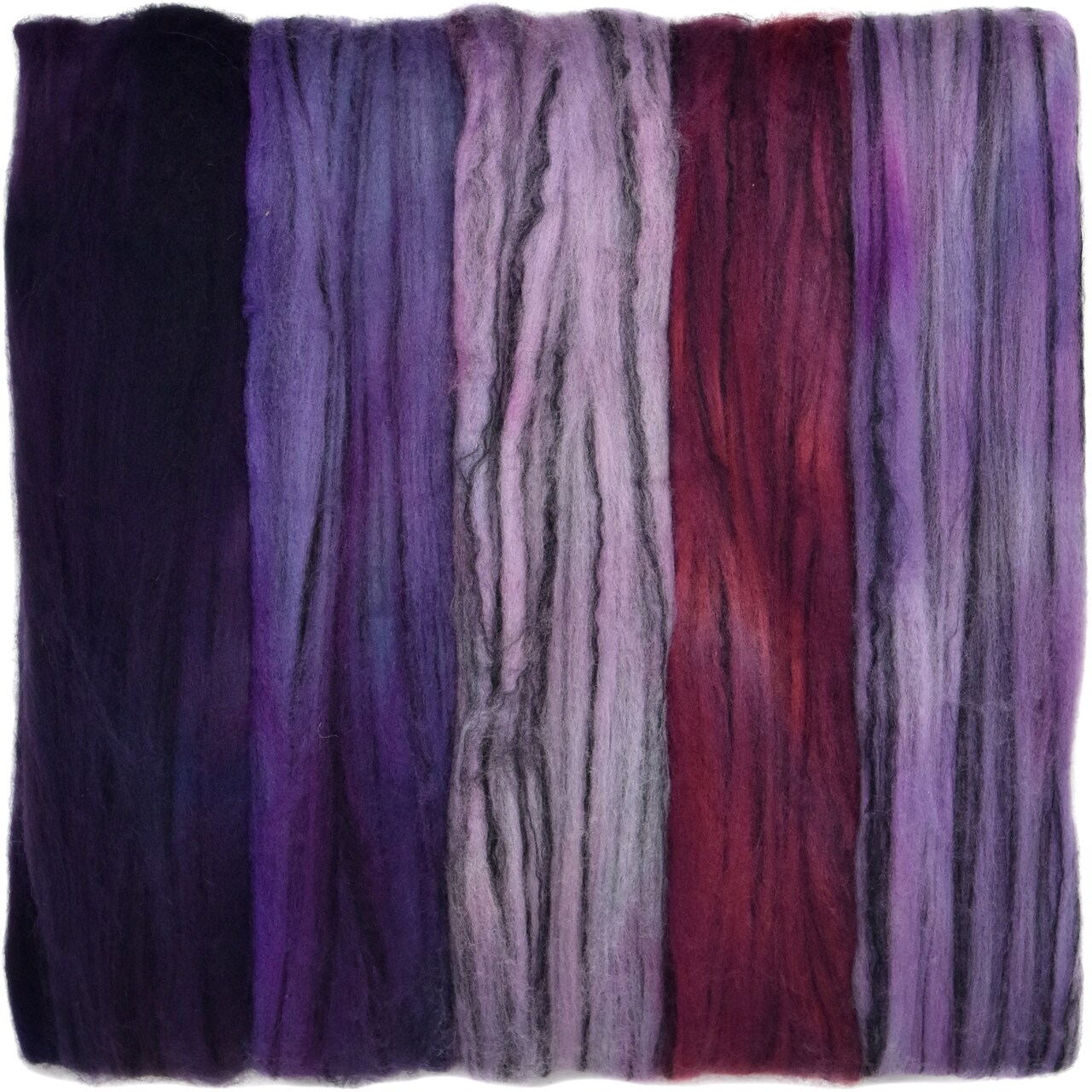 5oz Merino Tencel, Hand Dyed: Soft Lustrous Wool Combed Top Roving for Spinning, Felting, Weaving, and Textiles.